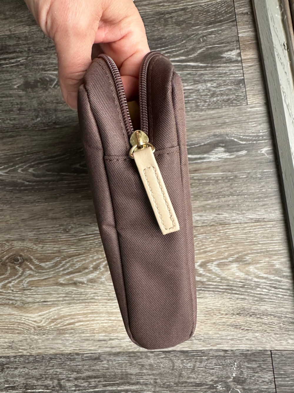 Bvlgari Brown Travel Cosmetic Toiletries Zip Pouch - Picture 7 of 8